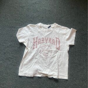 H&M White Tee with Red Print